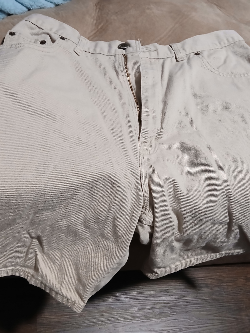 Faded Glory Vintage Beige Casual Cotton Shorts